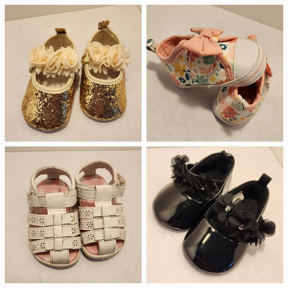 Infant Other - Infant shoes. Lot of 4 pairs for baby girl.